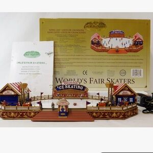 Mr Christmas Gold Label World's Fair Skating Rink for Christmas village